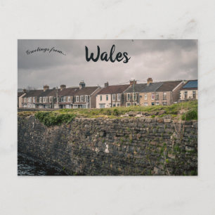 Houses in Wales Postcard