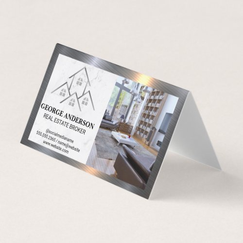 Houses Logo  Home Interior Business Card