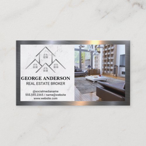 Houses Logo  Home Interior Business Card