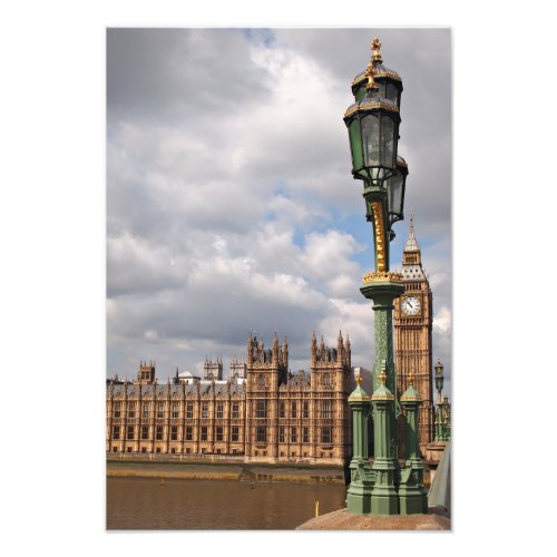 Houses of parliament and Big Ben in London photo