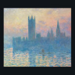 Houses of Parliament - Claude Monet Fine Art Poster<br><div class="desc">The Houses of Parliament, Sunset - Claude Monet (1903), French artist, fine art decor or gift. TRANSFER ART IMAGE TO ANY PRODUCT. All our fine art images are sourced from public galleries and optimized at 600 pixels per inch at a high resolution to provide a quality print on any product....</div>