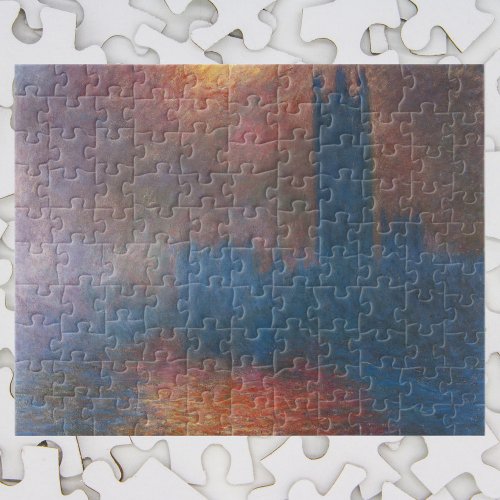 Houses of Parliament London by Claude Monet Jigsaw Puzzle