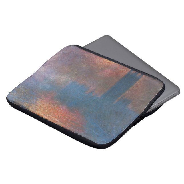 Houses of Parliament, London by Claude Monet Laptop Sleeve (Front Top)