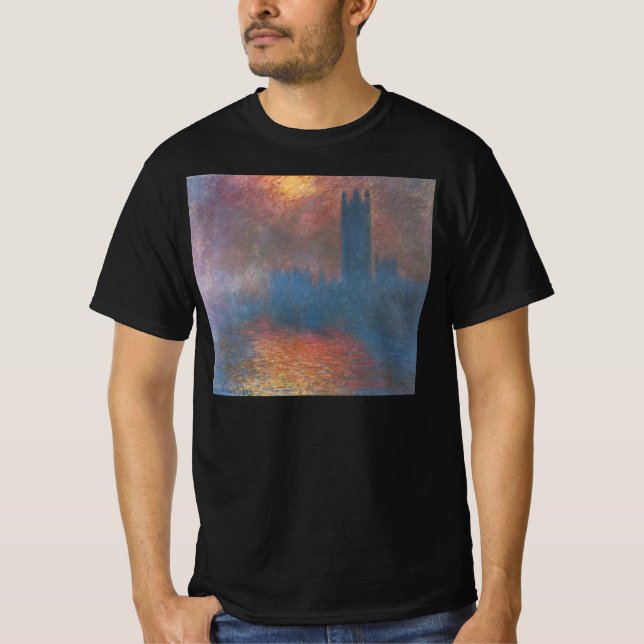 Houses of Parliament, London by Claude Monet T-Shirt (Front)