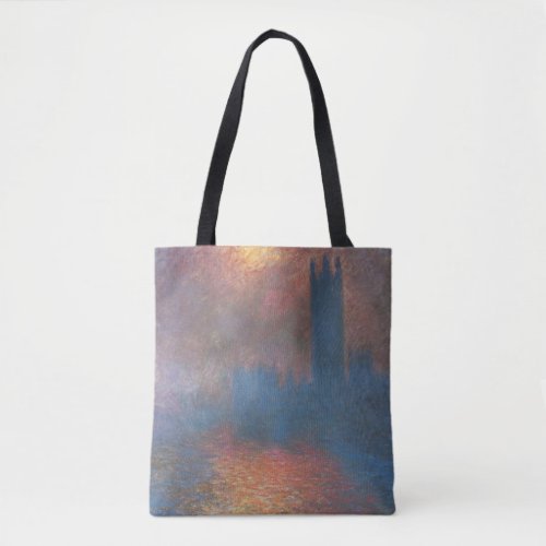 Houses of Parliament London by Claude Monet Tote Bag