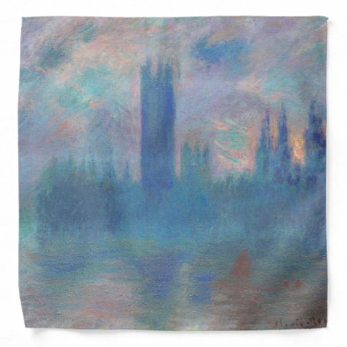 Houses of Parliament London Monet Bandana