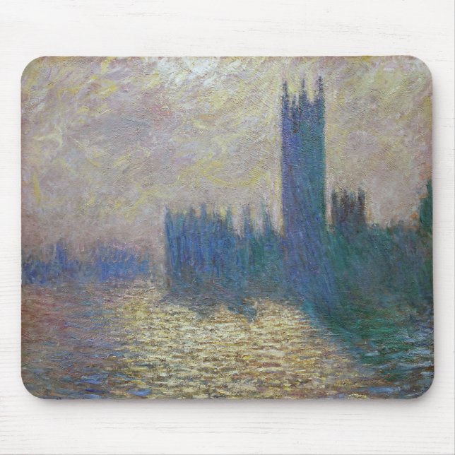 Houses of Parliament (London), Monet Mouse Pad (Front)