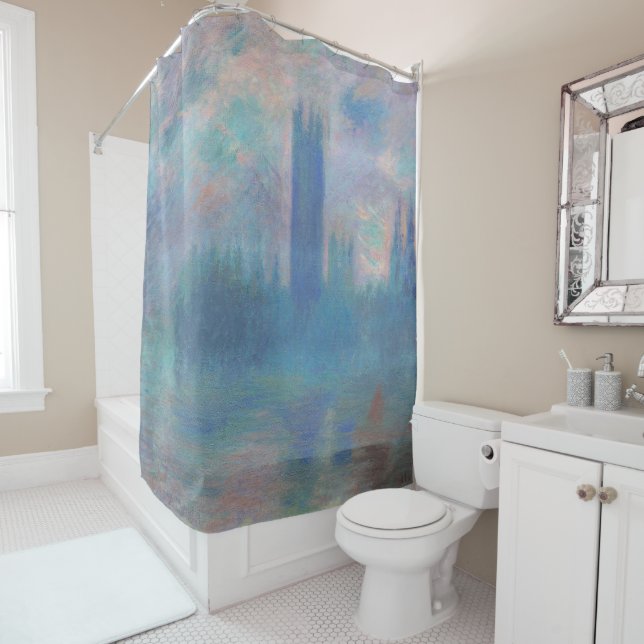 Houses of Parliament (London), Monet Shower Curtain (In Situ)