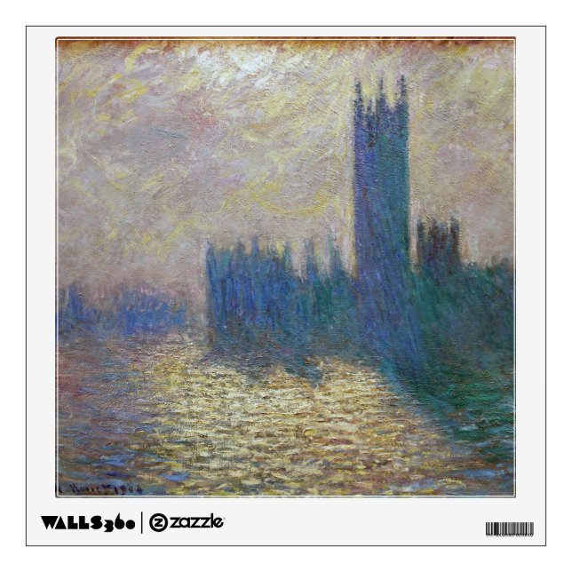 Houses of Parliament (London), Monet Wall Decal (Front)