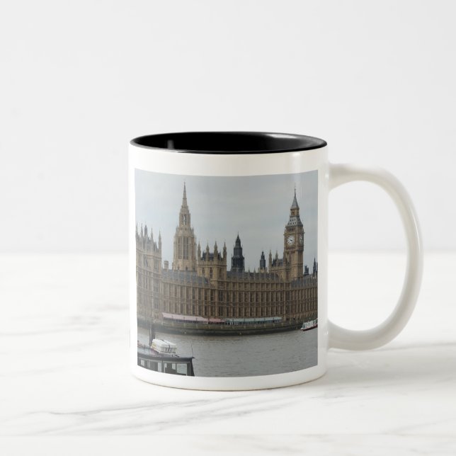 Houses of Parliament - London Two-Tone Coffee Mug (Right)