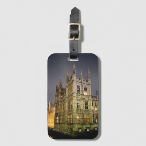Houses of Parliament Pillow London England  Luggage Tag
