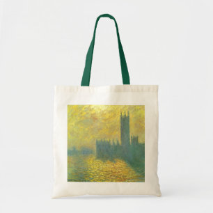 Houses of Parliament, Stormy Sky by Claude Monet Tote Bag