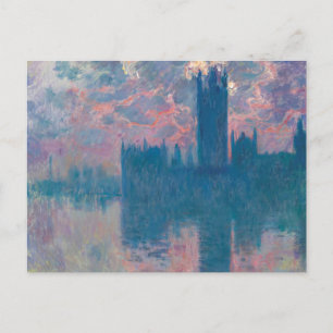 Houses of Parliament, Sunset by Claude Monet Postcard