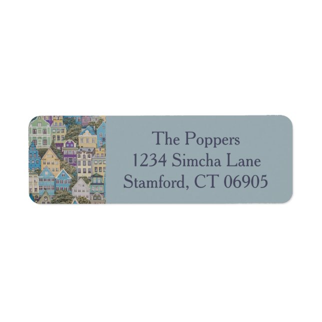 Houses on the Hill Return Address Labels (Front)