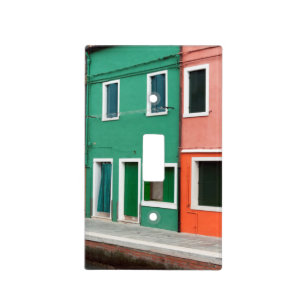 Houses on the waterfront light switch cover