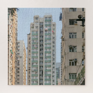 houses, skyscrapers, hong kong, puzzle, city, jigsaw puzzle