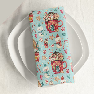 Houses & Sweets 12x12 Monogram Cloth Napkin