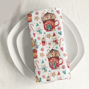 Houses & Sweets 12x12 Monogram Cloth Napkin