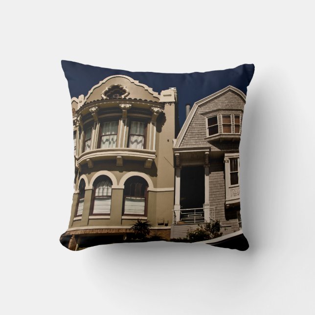 Houses Throw Pillow (Front)