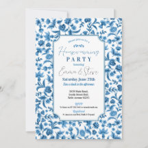 Housewarming Chintz Blue & White Floral Ditsy