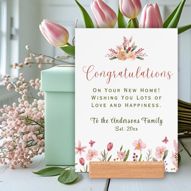 Housewarming Congratulations New Home Stand Holder (Creator Uploaded)