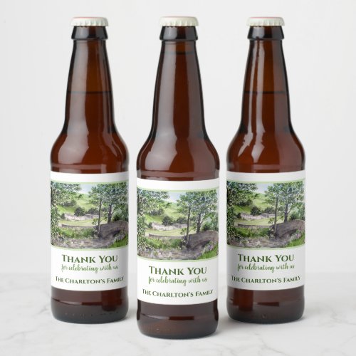 Housewarming Farmhouse Thirlmere Lake District UK Beer Bottle Label