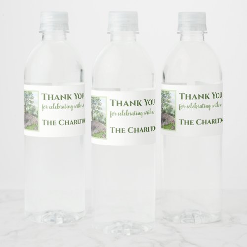 Housewarming Farmhouse Thirlmere Lake District UK Water Bottle Label