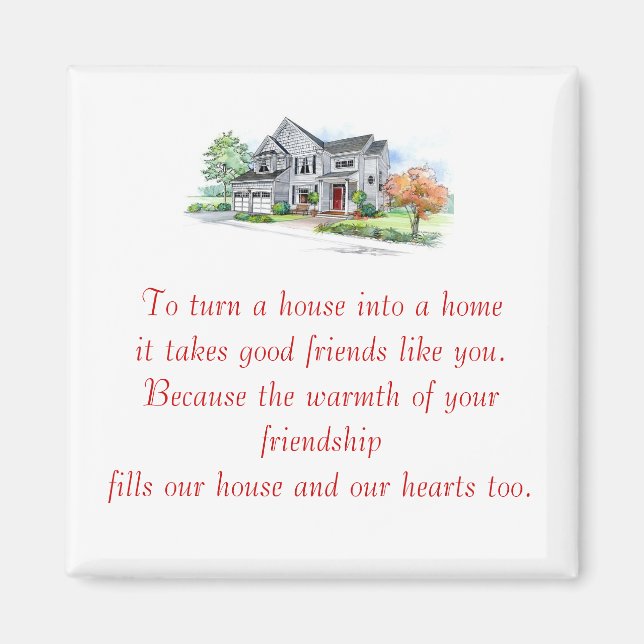 Housewarming Favor Gift Magnet 1 (Front)