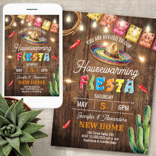 Housewarming Fiesta Party New Home Invitation