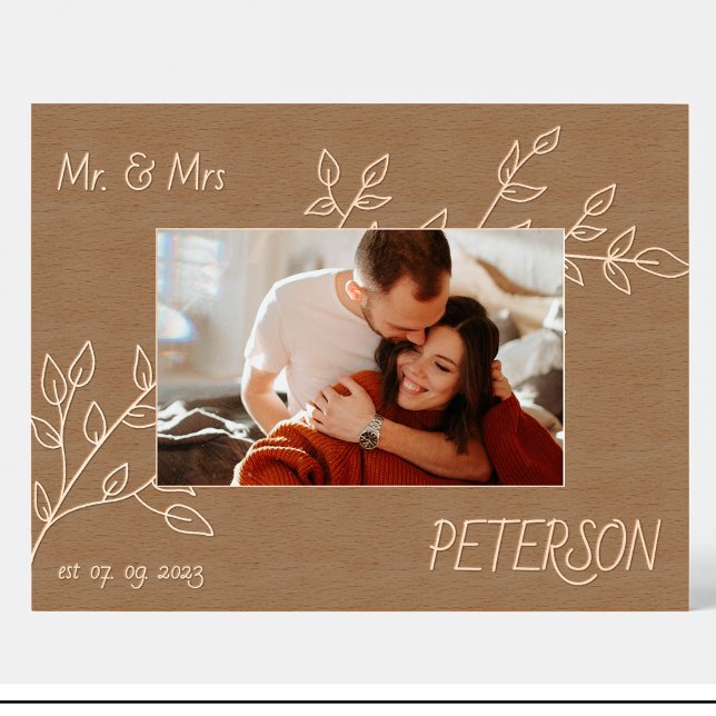 Housewarming Flowers Custom Wood Picture Frames (Creator Uploaded)