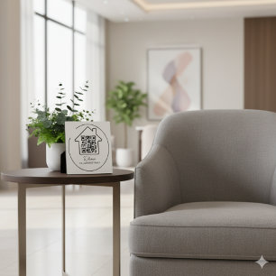 Housewarming Gift   Personalized WiFi Sign QR Code Plaque