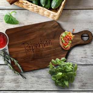 Housewarming Gift Walnut Paddle Cutting Board