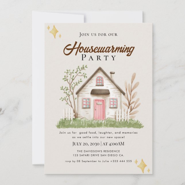 housewarming invitation (Front)