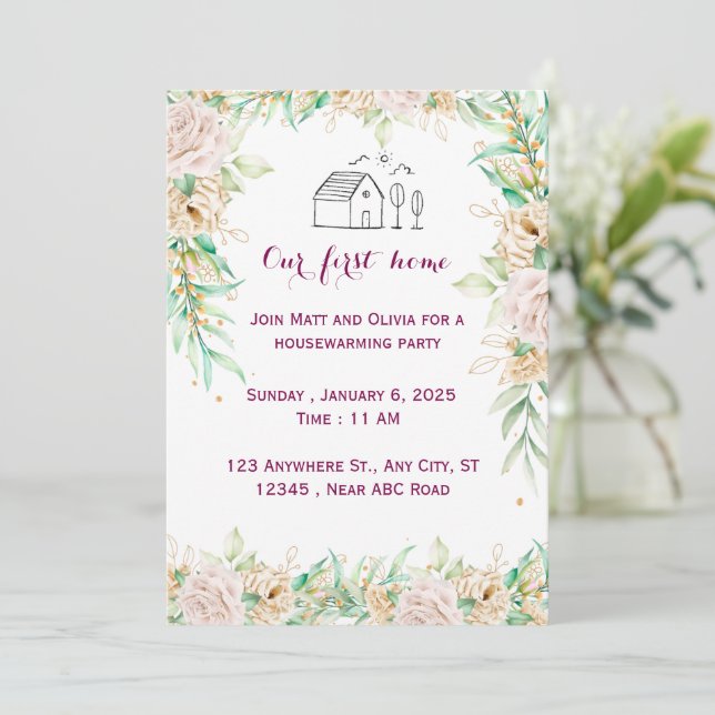 Housewarming Invitation (Standing Front)