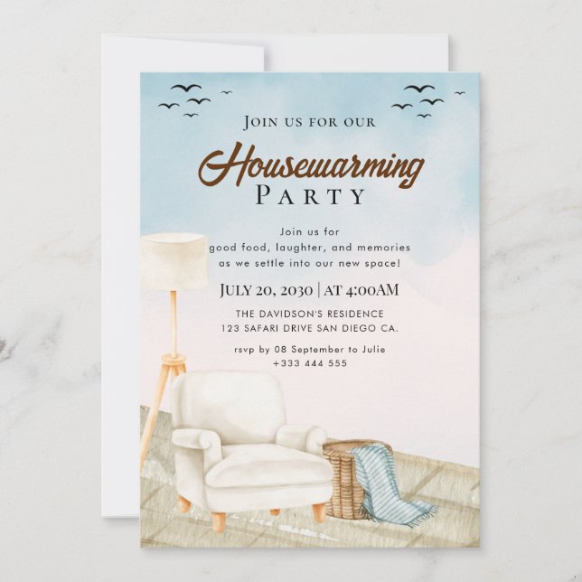 housewarming invitation (Front)