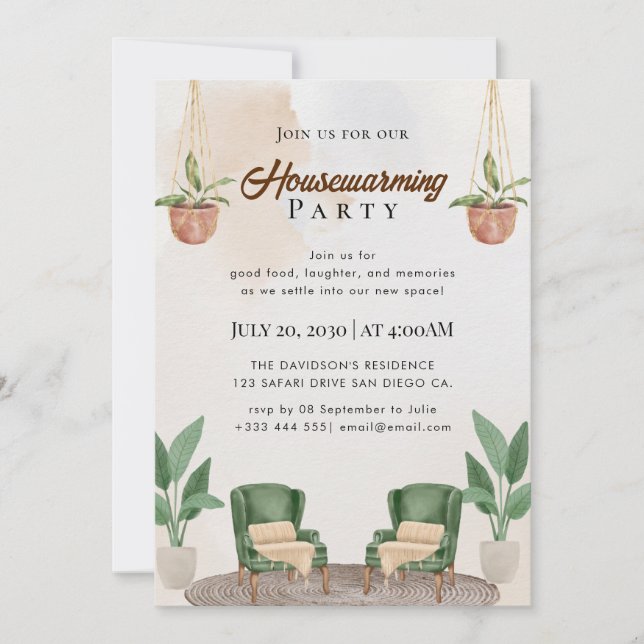 housewarming invitation (Front)