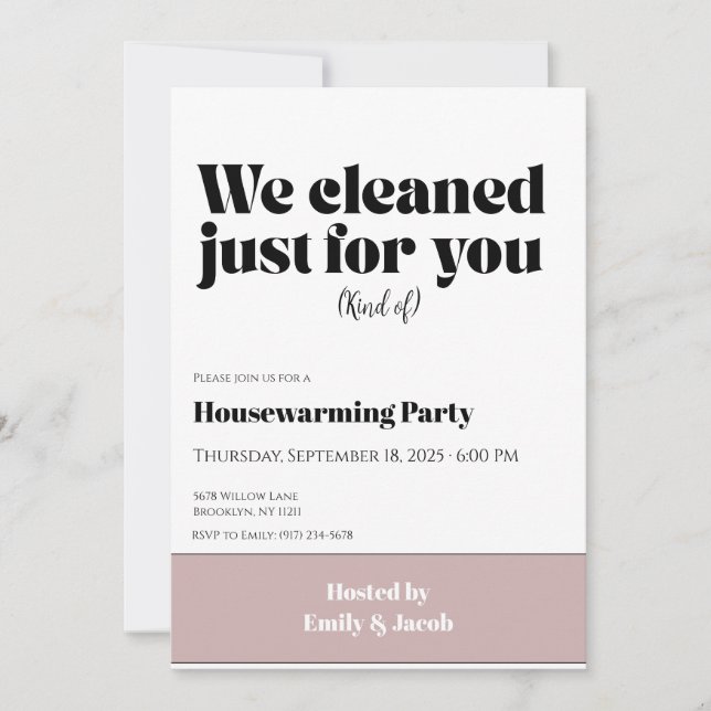 Housewarming Invitation • Funny New Home Party Inv (Front)