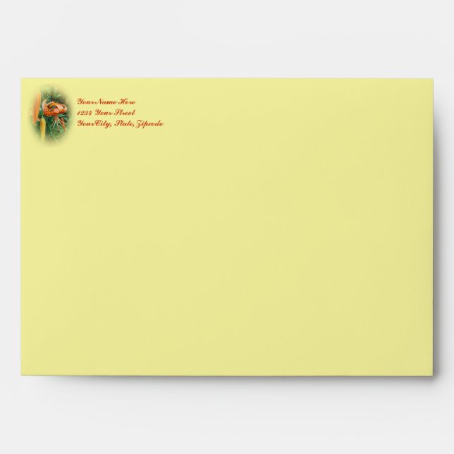 Housewarming Invitation - Turk's Cap Lily Envelope (Front)