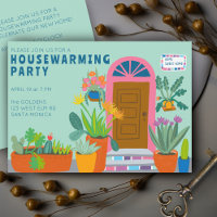 HOUSEWARMING NEW HOME Colorful Front Door Party