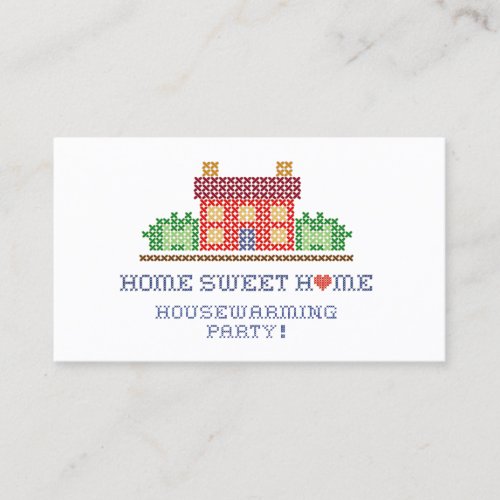 Housewarming Party Business Card