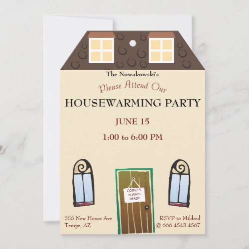 Housewarming Party Cute House Fantastic Fun Value Invitation