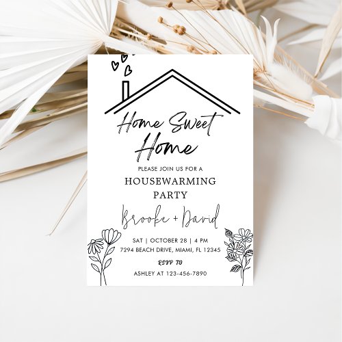 Housewarming Party Home Sweet Home Invitation