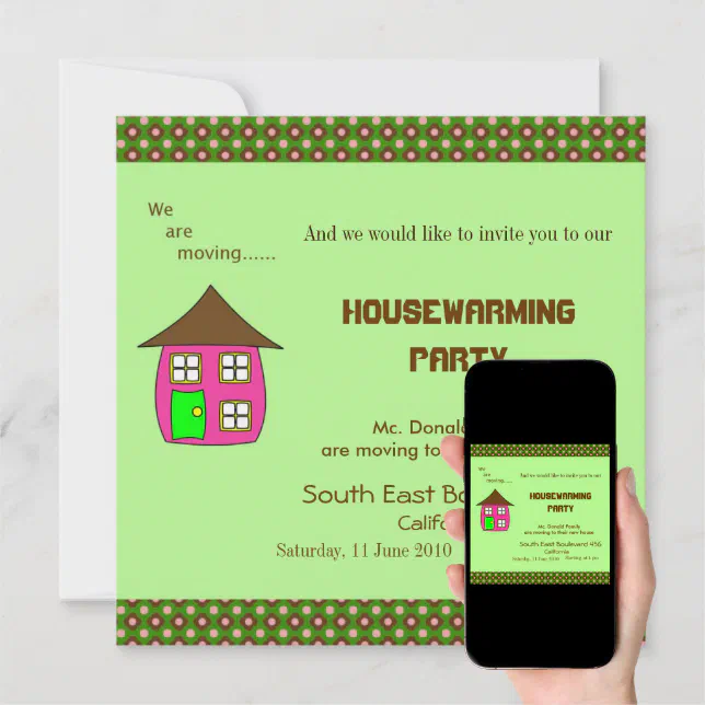 Housewarming Party Invitation Zazzle