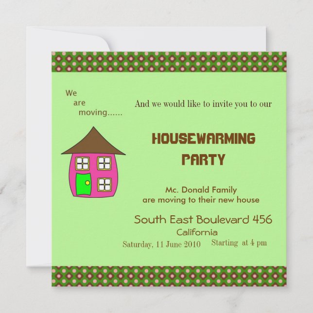 Housewarming Party Invitation (Front)