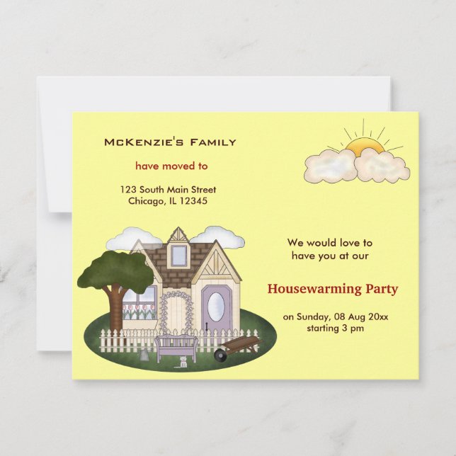 Housewarming Party Invitation (Front)