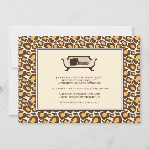 Housewarming Party Invitation {Leopard Print}