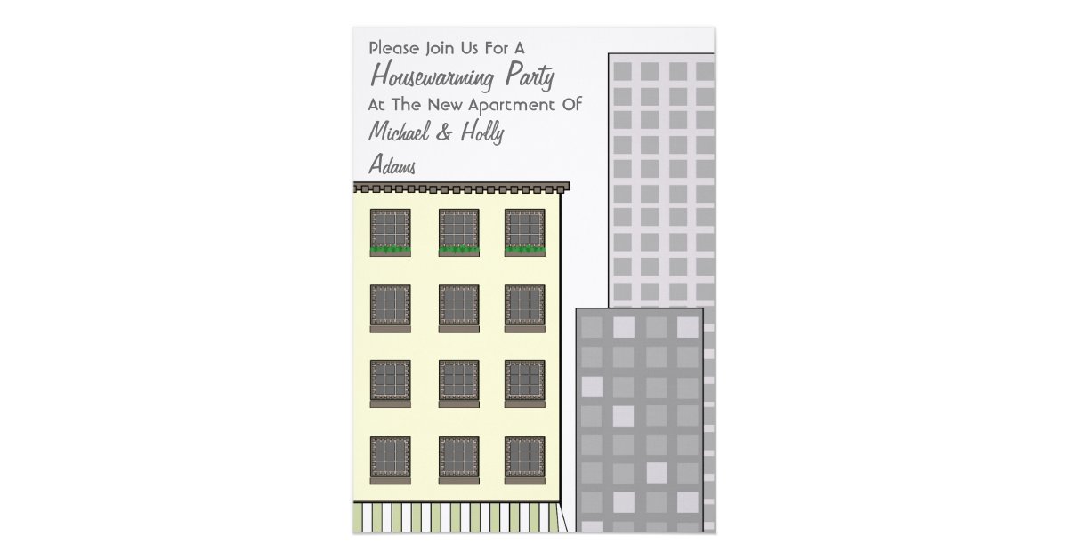Housewarming Party Invitation New Apartment Zazzle