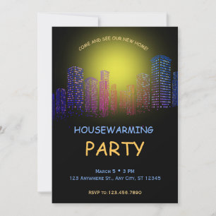 Housewarming Party Invitation, Party Open House  Invitation
