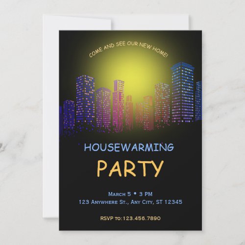 Housewarming Party Invitation Party Open House  Invitation