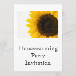 Housewarming Party Invitation sunflower